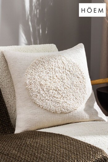 HÖEM Cream Almo Woven Feather Filled Cushion (Q88611) | £30