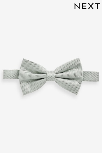 Light Green Textured Silk Bow Tie (Q88841) | £18