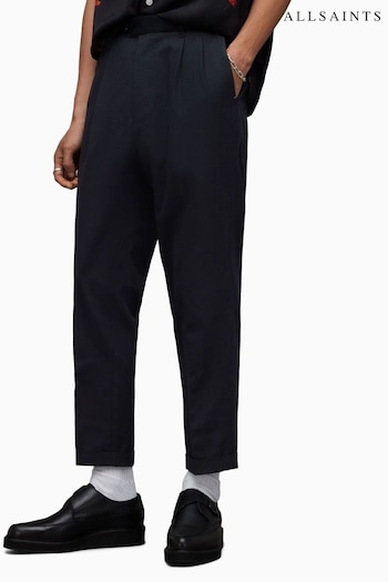 AllSaints Dark Black Tallis Trousers (Q88904) | £139