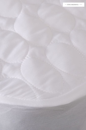 The Fine Bedding Company Quilted Cotton Mattress Protector (Q89037) | £64 - £102