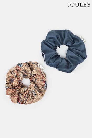 Joules Annika Multi Pack of Two Silk Scrunchies (Q89093) | £19.95