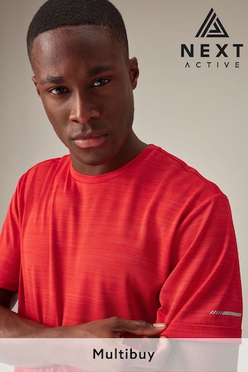 Red Active Mesh Training T-Shirt (Q89185) | £16