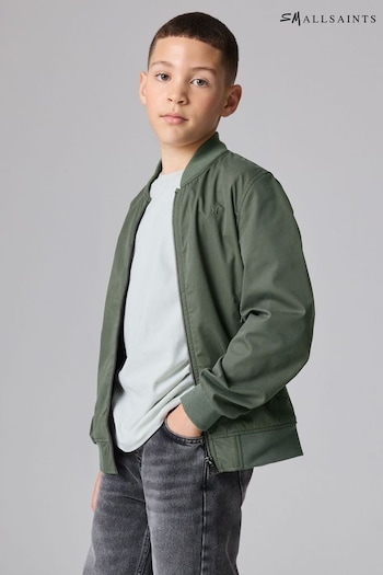 smALLSAINTS Khaki Green Bassett Boys Bomber Jacket (Q89287) | £45 - £49