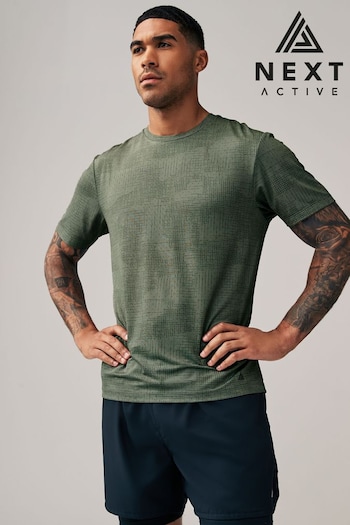 Green Printed Training T-Shirt (Q89623) | £20