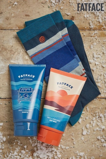 FatFace Blue Toiletry And Socks Duo Bag (Q89856) | £15
