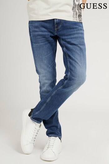 Guess GOLD Blue Miami Skinny Fit Denim Jeans (Q89912) | £85