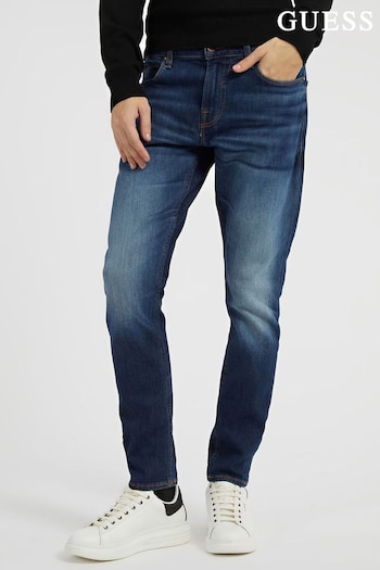 Guess Scala Blue Chris Skinny Fit Denim Jeans (Q89914) | £85