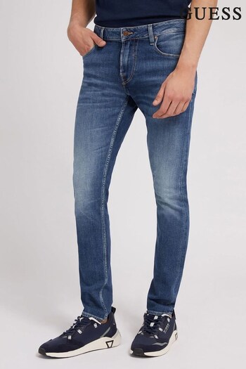 Guess Blue Chris Skinny Fit Denim Jeans (Q89948) | £85
