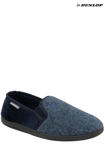 Dunlop Blue Mens Full Shoes Felt Slippers (Q89988) | £23