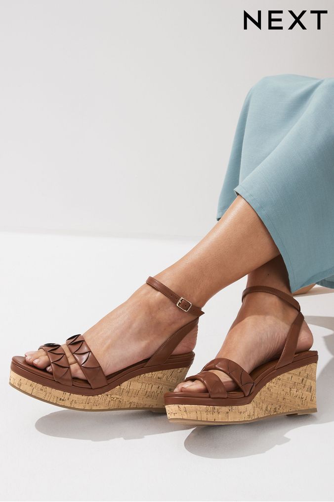 Brown Wedge Sandals Tan Wedge Sandals Next UK