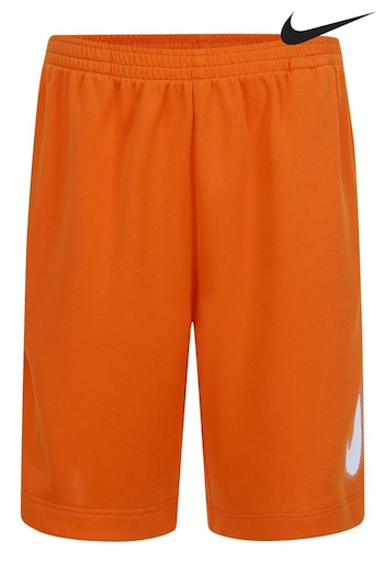 Nike Orange Little Kids Dri-FIT Shorts (Q90183) | £16