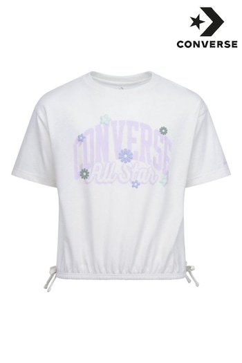 Converse White Realxed Graphic T-Shirt (Q90197) | £20