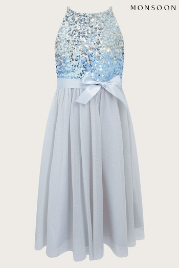 Monsoon Blue Ombre Sequin Truth Dress (Q90208) | £46 - £50