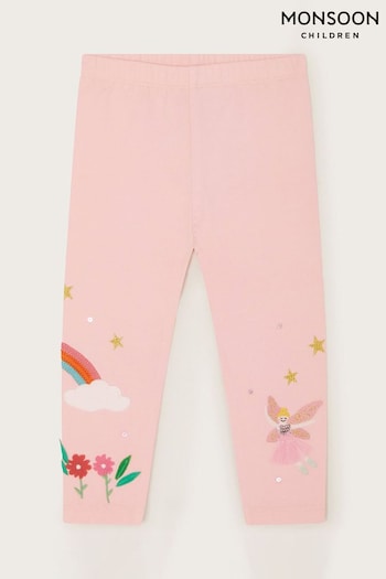 Monsoon Baby Pink Fairy Leggings knit (Q90218) | £15 - £17