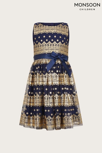 Monsoon Flick Foil Print Scuba Dress (Q90280) | £46 - £56