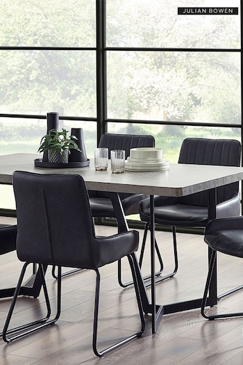 Julian Bowen Concrete Effect Miller Dining Table (Q90282) | £260