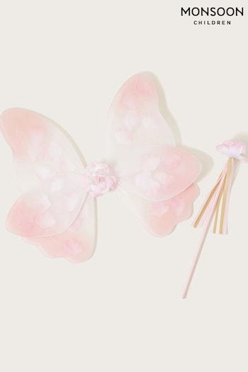 Monsoon Pink Dress-Up Butterfly Wings (Q90285) | £15