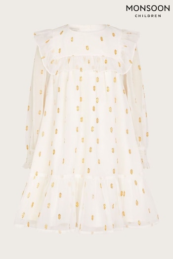 Monsoon Dobby Sparkle Dress (Q90311) | £36 - £41
