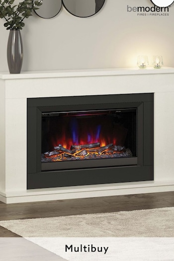 Be Modern White Carter 52 Micro Marble Electric Fireplace (Q90393) | £1,250