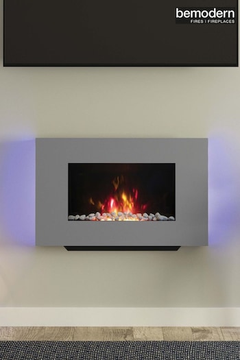 Be Modern Grey Azonto Wall Mounted Electric Fire (Q90395) | £400