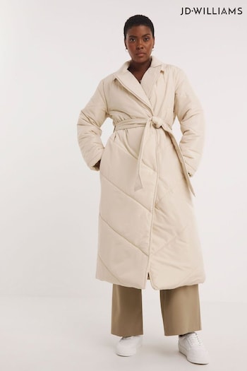JD Williams Cream	Padded Robe Coat (Q90397) | £65