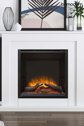 Be Modern White Beadnell Timber Electric Fireplace (Q90402) | £1,255