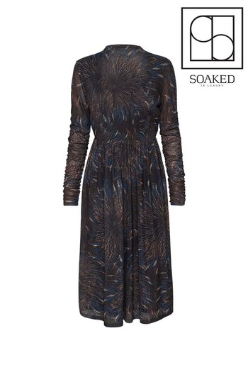 Jeremina Long Sleeve Midi Dress (Q90456) | £90