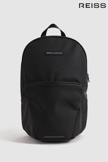 Reiss Black Cassian Castore Adjustable Backpack (Q90470) | £70