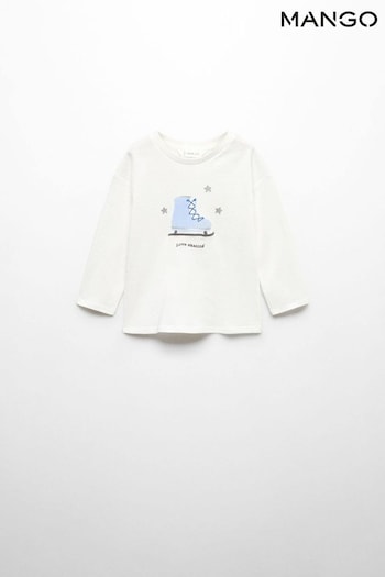 Mango Girls Cotton-Blend Long Sleeved T-Shirt (Q90779) | £11