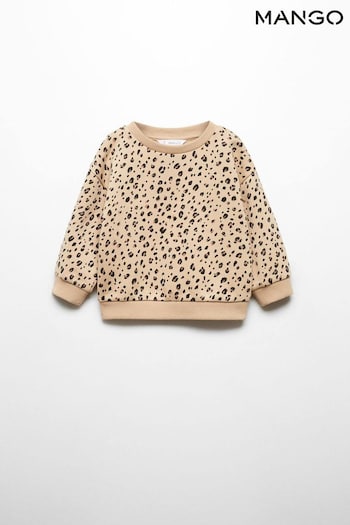 Mango Leopard Cotton Sweatshirt (Q90780) | £15