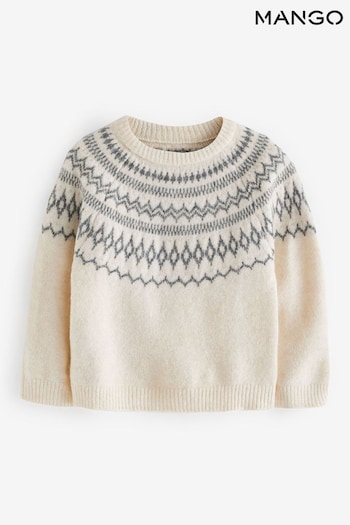 Mango Jacquard Knitted Sweater (Q90782) | £23