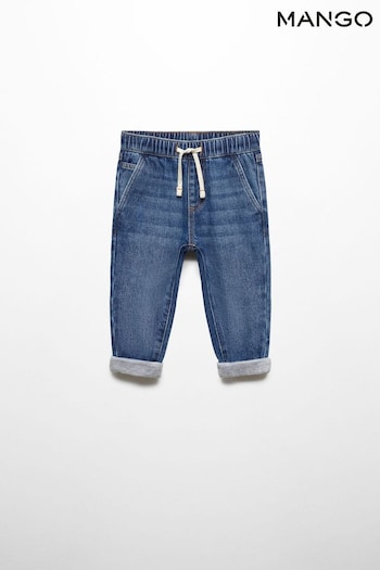 Mango Drawstring Waist Balmain Jeans (Q90795) | £23