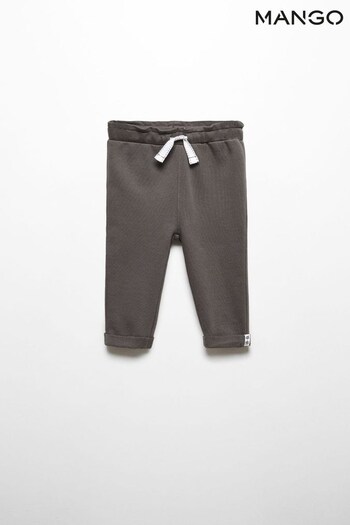 Mango Kids Cotton Jogger-Style Trousers (Q90801) | £11