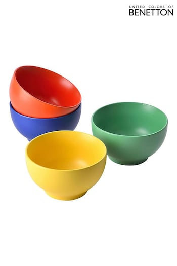 Benetton Set of 4 Multi Stoneware Bowls (Q90836) | £26