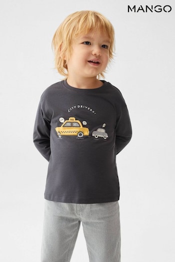 Mango Grey Taxi T-Shirt (Q90856) | £12