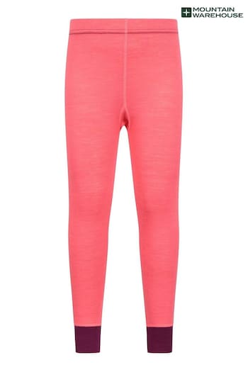Mountain Warehouse Pink Kids Merino II Thermal Joggers (Q90933) | £22