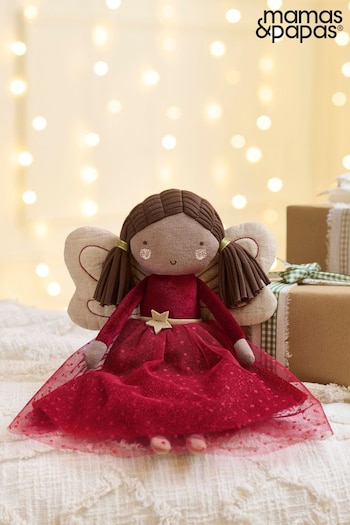 Mamas & Papas Red Christmas Soft Toy Fairy (Q90942) | £16