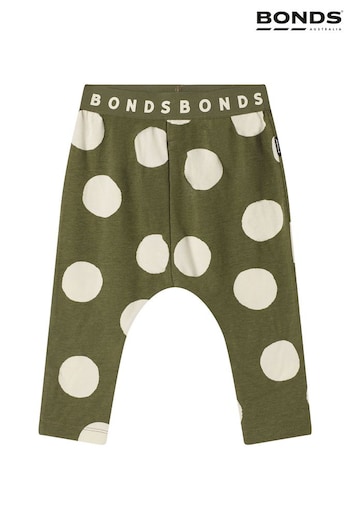 Bonds Green Polka Dot Roomie Leggings Woven (Q91002) | £13