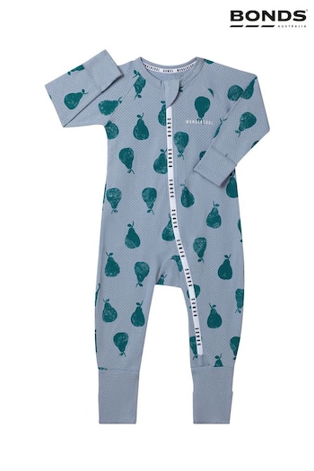 Bonds Blue Fruit Design Zip Sleepsuit (Q91008) | £30