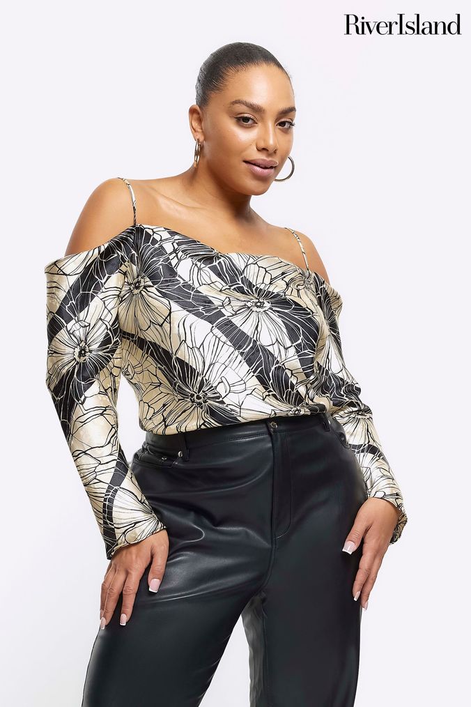 River island discount curve tops