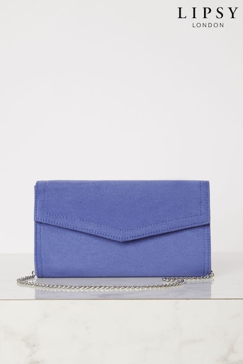 Lipsy Cobalt Blue Foldover Ocassion Envelope Clutch Bag (Q91217) | £26