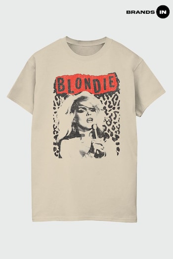 Brands In Cream Blondie Fleece-Pullover Sand Boyfriend Fit T-Shirt (Q91320) | £21