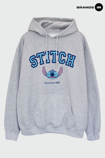 Brands In Grey Lilo  Stitch Collegial Women Heather Hoodie (Q91325) | £38