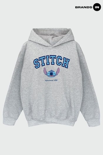 Brands In Grey Lilo Stitch Collegial Girls Heather Hoodie (Q91343) | £29
