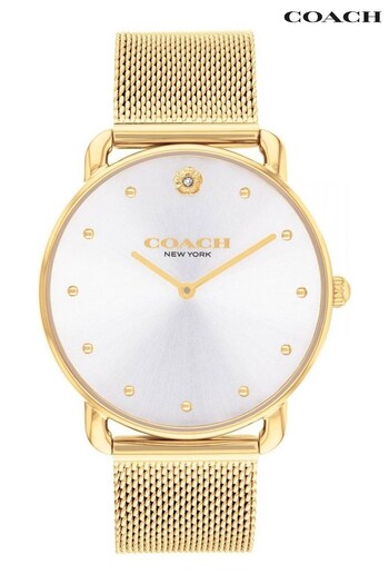 COACH Ladies Gold Tone Elliot Watch (Q91347) | £125