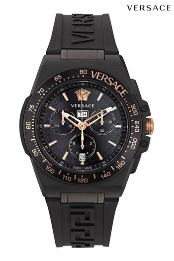 Versace Gents Black Greca Extreme Chrono Watch (Q91349) | £1,230