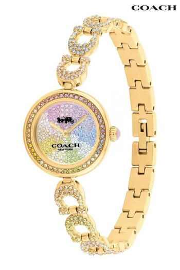 COACH Tan Ladies Gold Gracie Watch (Q91362) | £375