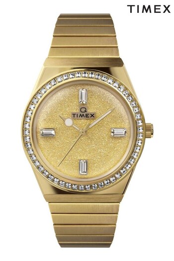 Timex Ladies Womens Gold Tone Q Watch (Q91373) | £190