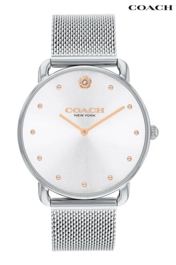 COACH Ladies Silver Tone Elliot Watch (Q91378) | £125