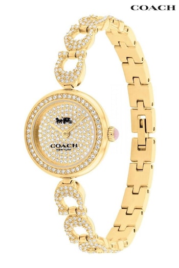COACH Ladies Gold Gracie Watch (Q91392) | £375